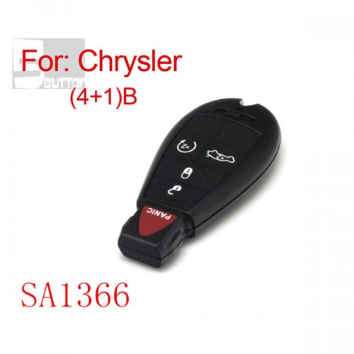 Smart key shell 4+1 button for Chrysler 5pcs/lot