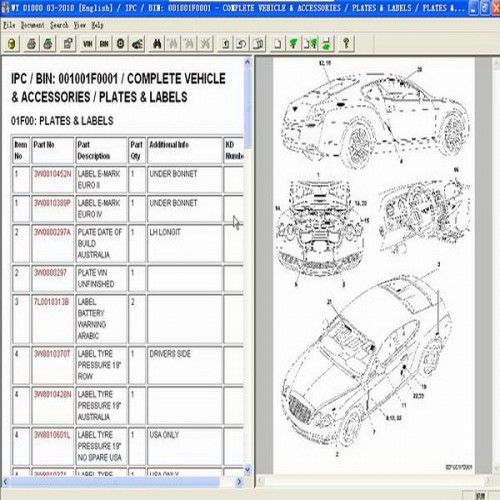 Repair Workshop Service Manual EPC ASSIST IETIS 2010 for Bentley sent by CD