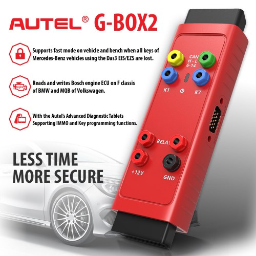 Original Autel G-BOX2 Tool for Mercedes Benz All Key Lost Works with Autel MaxiIM IM608 IM508