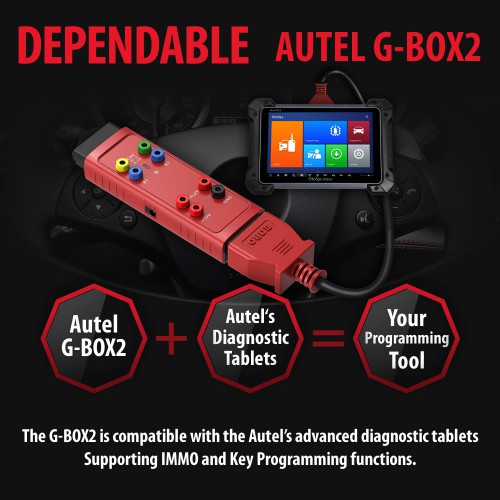 Original Autel G-BOX2 Tool for Mercedes Benz All Key Lost Works with Autel MaxiIM IM608 IM508