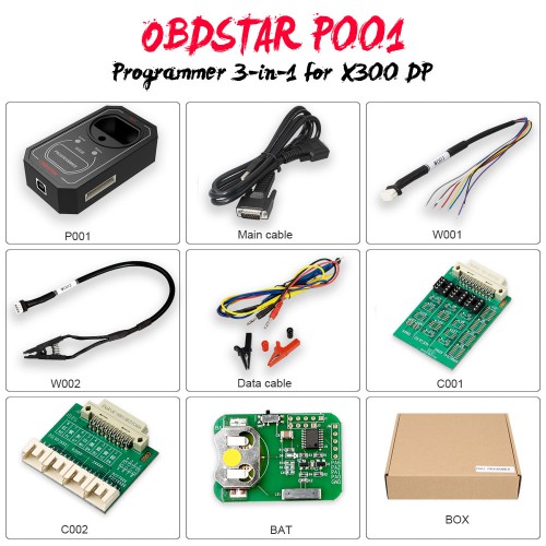 X300 DP キーマスターDP用のOBDSTAR P001プログラマー= EEPROMアダプター、RFIDアダプター、Key Renewアダプター 3-in-1