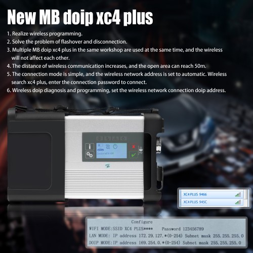 Wifi MB SD C5 BENZ C5 DOIP Star Diagnostic Tool for Cars and Trucks Supports Original BENZ Dealer Software