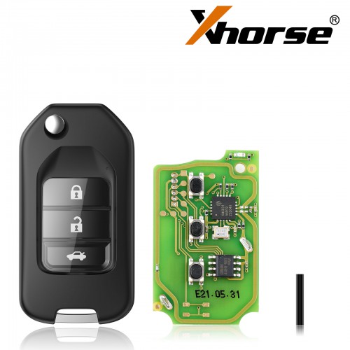 XHORSE XKHO00EN Honda Style Wired Universal Remote Key 3 Buttons 5pcs/lot
