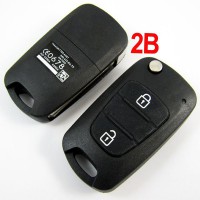 Hyundai Verna Modified Flip Remote Key Shell 2 Button 5pcs/lot