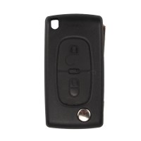 Remote Key Shell 2 Button for Peugeot Flip (Without Battery Location) 10pcs/lot