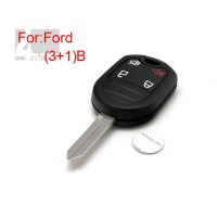 Remote key shell 3+1 button for Ford 5pcs/lot 生産停止