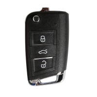 Xhorse XKMQB1EN VW MQB Flip Transponder Key 3 Buttons 10pcs/lot