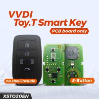 [新着] Xhorse XSTO20EN Toyota Smart Key PCB 5 Buttons