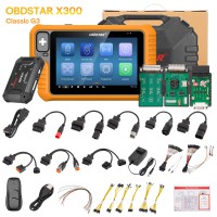 OBDSTAR X300 Classic G3/ Key Master G3 Key Programmer for Car/ HD/ E-Car/ Motorcycles/ Jet Ski Free Key SIM & Motorcycle Cables 2-Years Free Updates