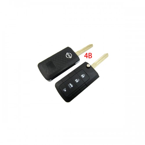 Nissan Flip Remote Key Shell 4 Button 5pcs/lot