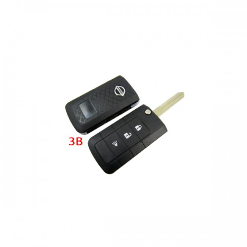 Nissan Flip Remote Key Shell 3 Button 5pcs/lot
