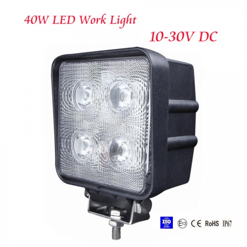 40W LED Work Light Lamp Off Road Rhino Polaris Truck 4x4 4WD Jeep Boat Spot