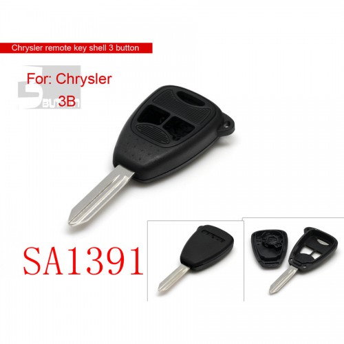 Remote key shell 2+1 button for Chrysler 5pcs