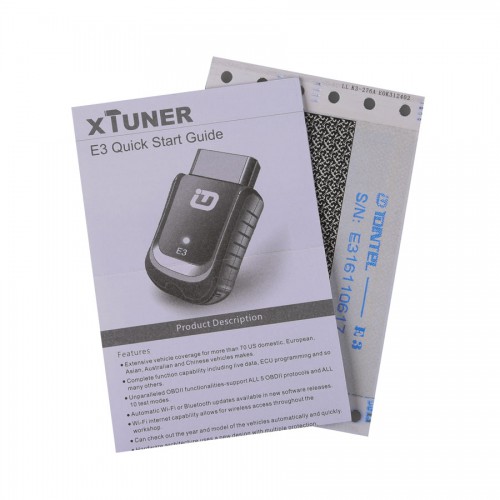 XTUNER E3 Easydiag OBDII フル診断機Special Function Support WINDOWS 10/２年間無料安心保障