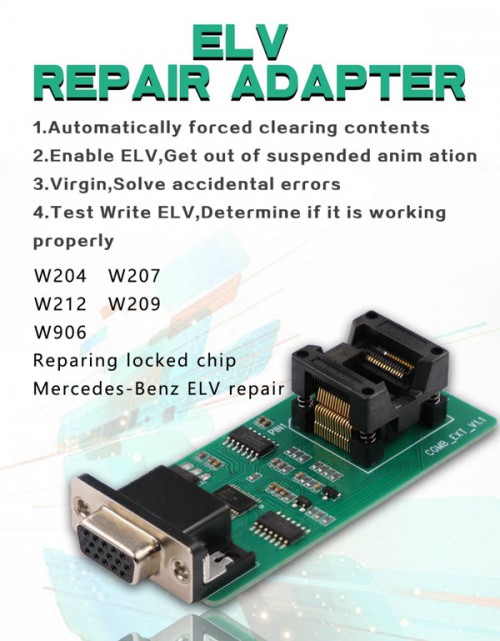 CGDI Prog MB ELV Repair Adapter W204 W207 W212 W209 W906