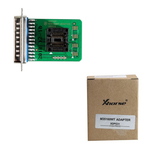 Xhorse VVDI Prog M35160WT Adapter 35160WT/35128WT/XDPG31CHチップの読み取りと書き込み対応可能【製造停止】