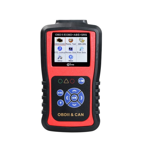 Kzyee KC501 Automotive OBD2 Code Reader, ABS SRS Scanner Car Engine Diagnostic Scan Tool for Diesel and Gasoline 12V Vehicle