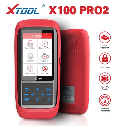 XTOOL X100 Pro 2 OBD2 Auto Key Programmer Mileage Adjustment with EEPROM Adapter