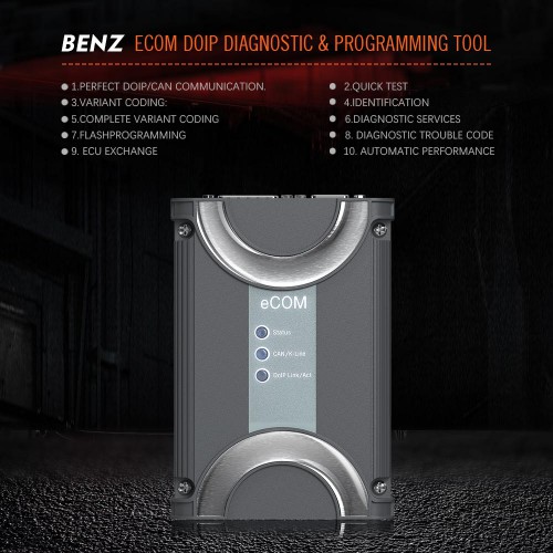 BENZ ECOM ベンツ診断機 Coding Diagnosis ドングル 256G SSD付き DOIP Vediamo DTS支持