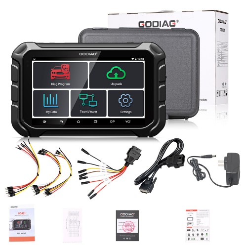 GODIAG GD801 OdoMaster OBDII Mileage Correction Tool Better Than OBDSTAR X300M Get Free FCA 12+8 Universal Adapter