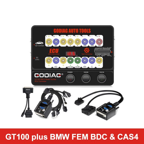 GODIAG GT100 Breakout Box ECU Tool with BMW CAS4 CAS4+ and FEM BDC Test Platform Support All Key Lost