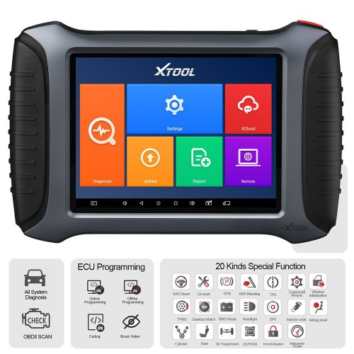 XTOOL A80 Pro Automotive OBD2 Diagnostic Tool With ECU Coding Programmer OBD2 Scanner Same As The H6 Pro Free Update Online
