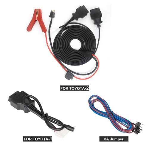OBDSTAR P002 Adapter with Toyota-1 and Toyota-2 and 8A Jumper Cable