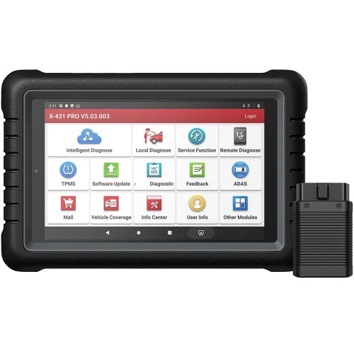 Launch X-431 PROS Bidirectional Diagnostic Scan Tool, 31+ Reset Functions, ECU Coding, Key Program, Guided Function