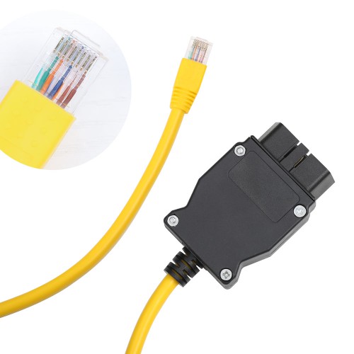 ENET (Ethernet to OBD) Interface Cable E-SYS ICOM Coding F-Series for BMW