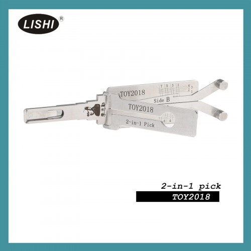 LISHI TOY2018 Vertical Milling 2-in-1 Tool for 2018 Toyota Vertical Milling Thin Key