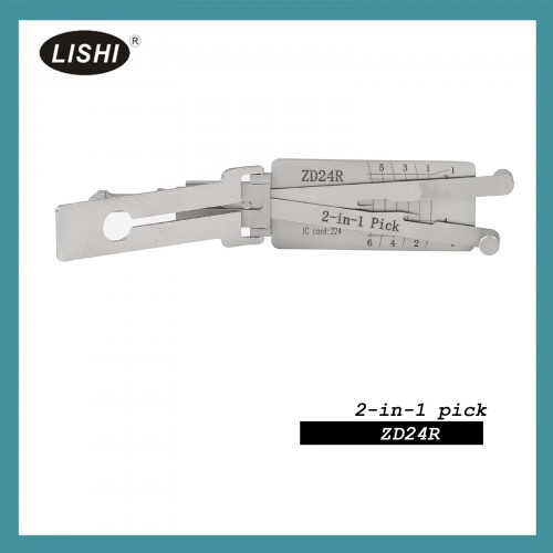LISHI ZD24R Flat Milling 2-in-1 Tool for Apulia Motorcycle, BMW Motorcycle, Honda Motorcycle, Suzuki Motorcycle
