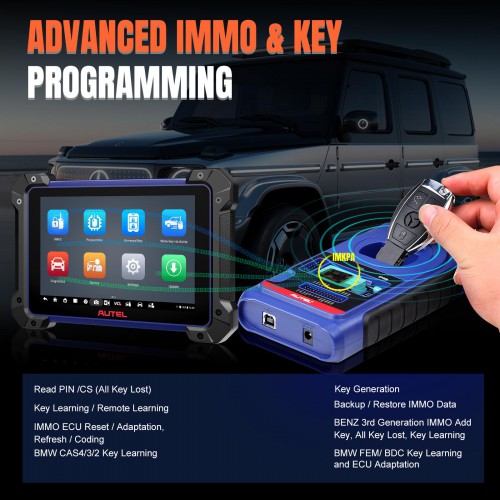 2023 Autel MaxiIM IM608 II (IM608 PRO II/IM608S I) Automotive All-In-One Key Programming Tool Support All Key Lost Get 2pcs of OTOFIX Watches For Free