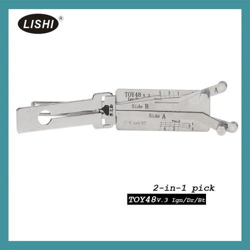 LISHI ピック開錠ツールLISHI TOY48 2-in-1 Auto Pick and Decoder for LEXUS and TOYOTA