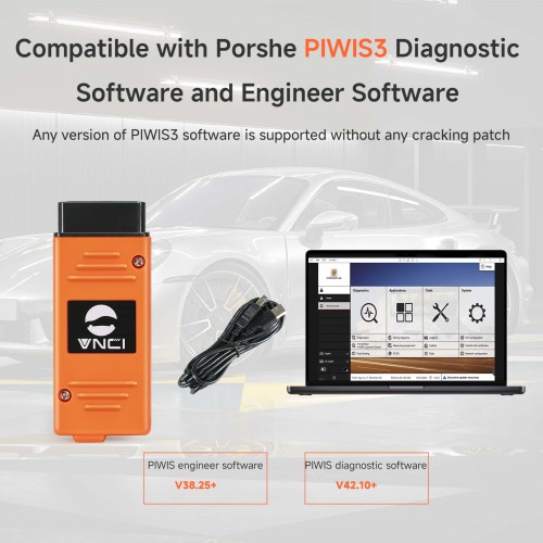 VNCI PT3G Porsche Diagnostic Interface with V42.20+40.40 Software SSD 512GB on Panasonic CF-MX4 タッチスクリーンPC Ready to Use【日本語対応可能】