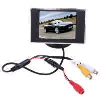 NEW 3.5" TFT LCD Color Screen Car Rearview Monitor DVD VCR
