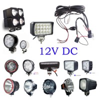 Spot/Flood LED/HID Work Driving light Wiring Loom Harness 12V 40A Switch Relay Driving Light Off Road Spotlights JEEP SUV