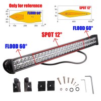 NEW 33" 180W FLOOD SPOT LED ALLOY WORK LIGHT BAR 4WD BOAT UTE DRIVING SAVE