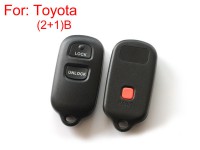 Remote key shell 2+1 button for Toyota 5pcs/lot
