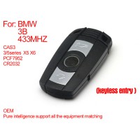 Smart key 3 buttons 433MHZ (Keyless-entry) PCF7952 for BMW CAS3 pure