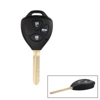 Remote key shell 3 button with sticker for Toyota 5pcs/lot