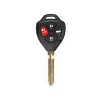 Remote key shell 4-button for Toyota (with red dot Without sticker) 5pcs/lot