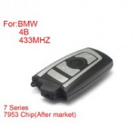 Remote key 4buttons 433mhz 7953chips silver side for BMW CAS4 F platform 7series
