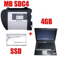 MB SD C4 Star Diagnosis with 256GB V2019.9 SSD DTS MonacoとVediamo付き Plus Dell D630 4GB 中古パソコン