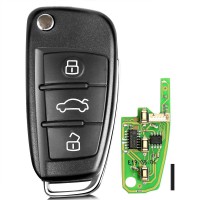 XHORSE XKA600EN Audi A6L Q7 Style Universal Remote Key 3 Buttons for VVDI2 5pcs/lot