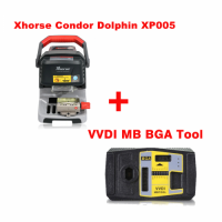 Xhorse Condor Dolphin XP-005 Key Cutting Machine plus VVDI MB BGA Tool Get 1 Year Free Tokens