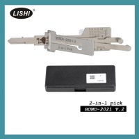 LISHI HONDA2021 Vertical Milling Thin Key 2-in-1 Tool for Latest Honda