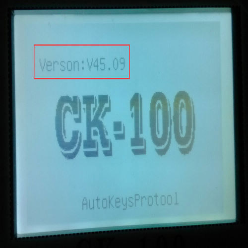 V45.09 CK-100 Key Programmer Display