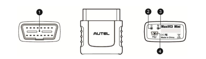 Autel MaxiVCI Mini VCI Mini Bluetooth Diagnostic Interface