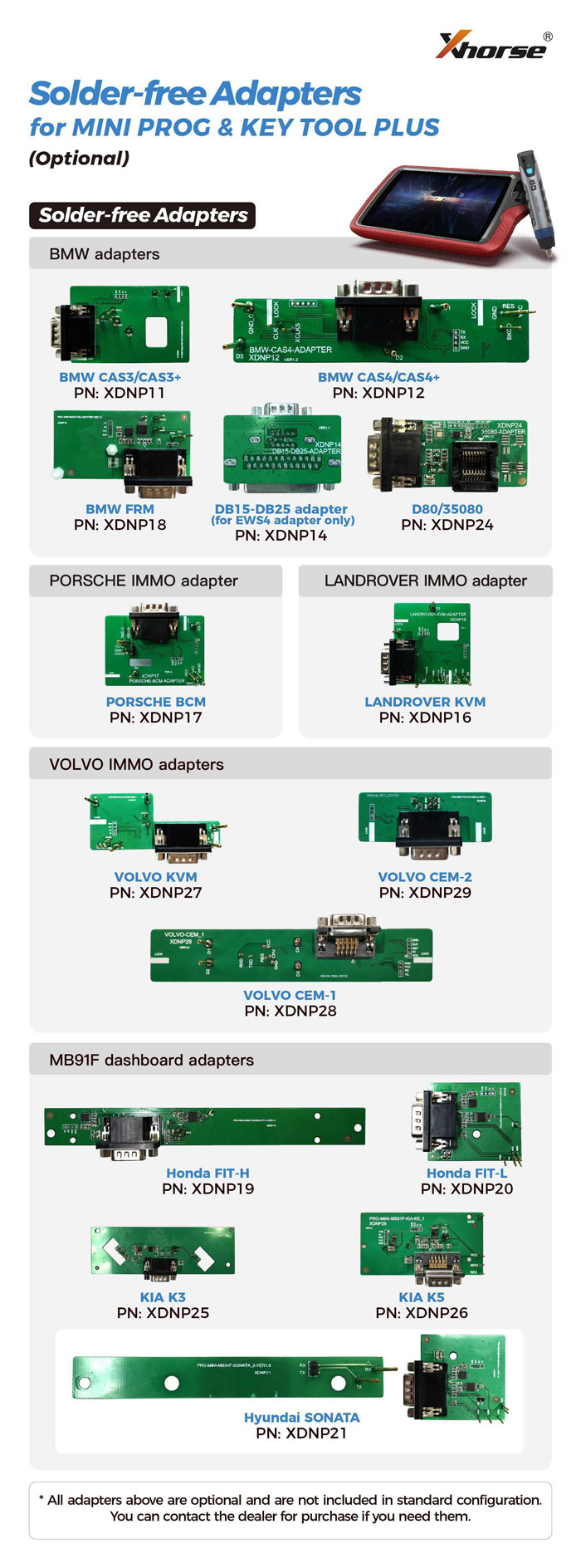 xhorse-solder-free-adapters-full-set