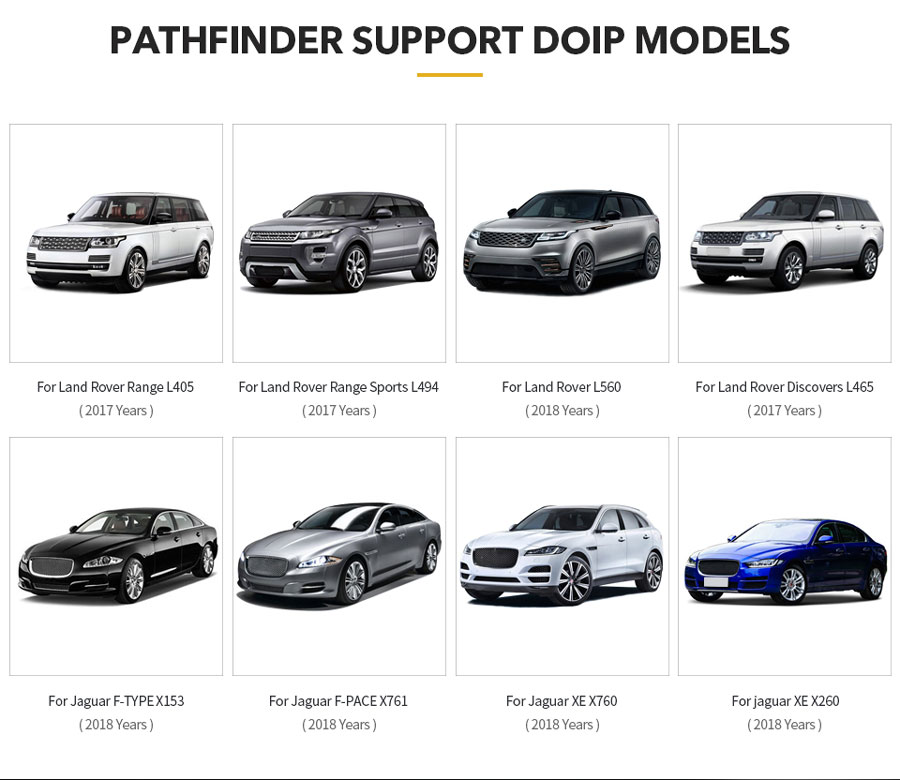 vcx-se-jlr-pathfinder-supported-models